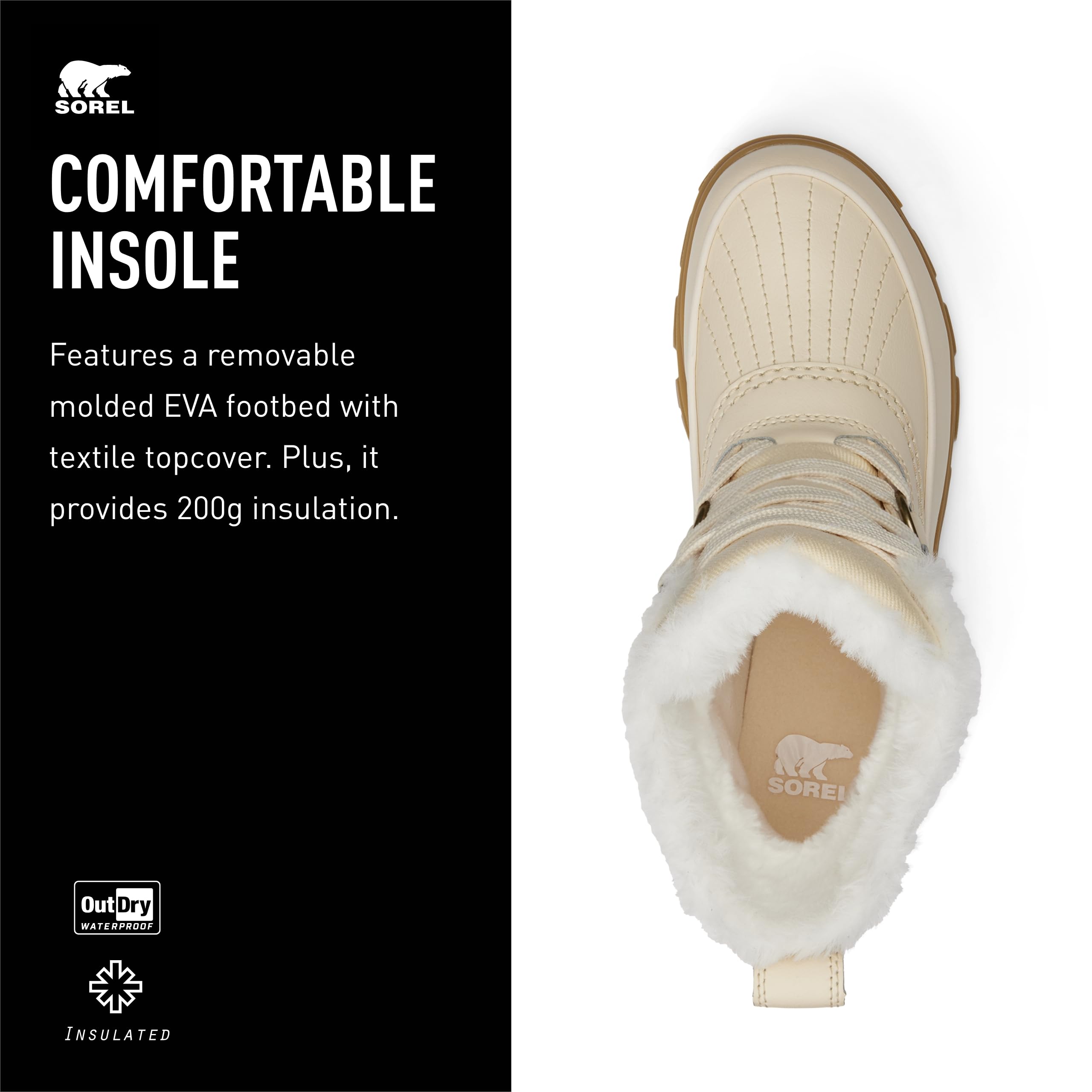 Foto 4 | Bota Sorel Tivoli V Waterproof Para Mujer Honey White 11 - Venta Internacional.