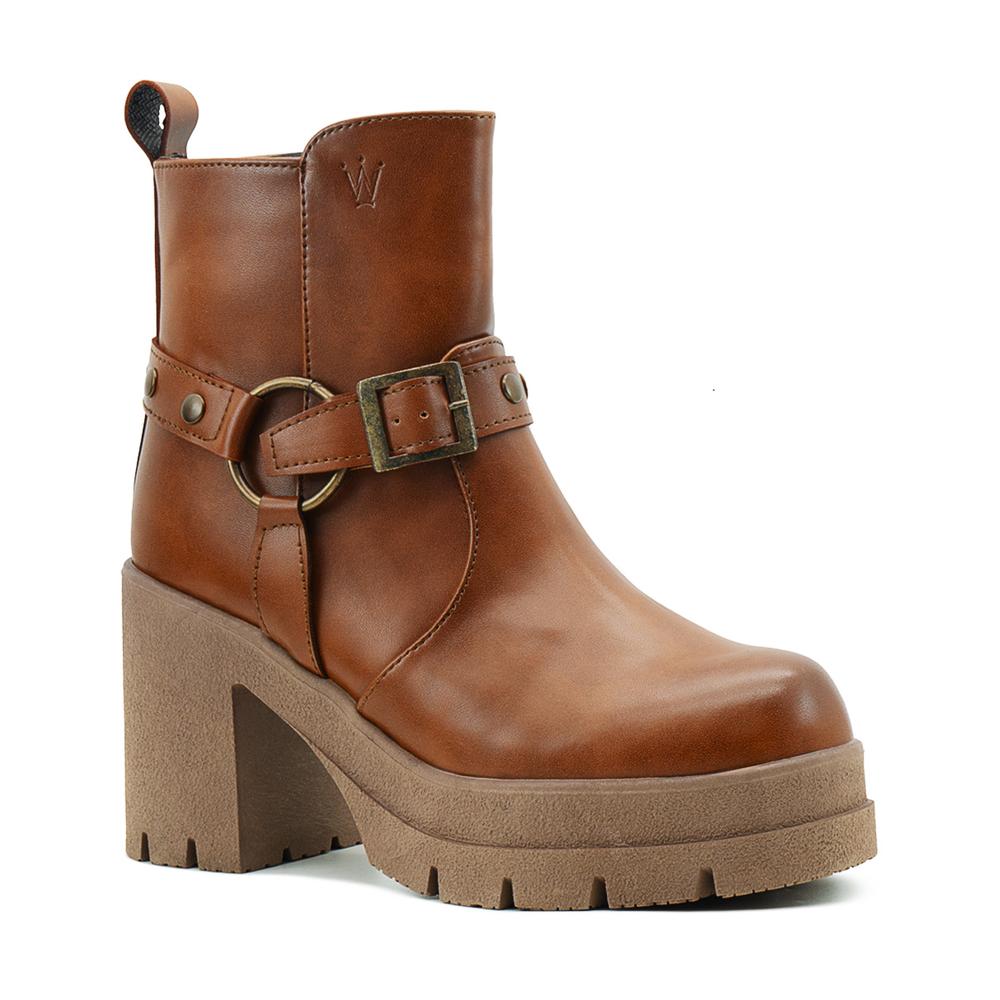 Foto 6 pulgar | Botines Para Mujer Casuales Plataforma Comodos 23-26 Cafe