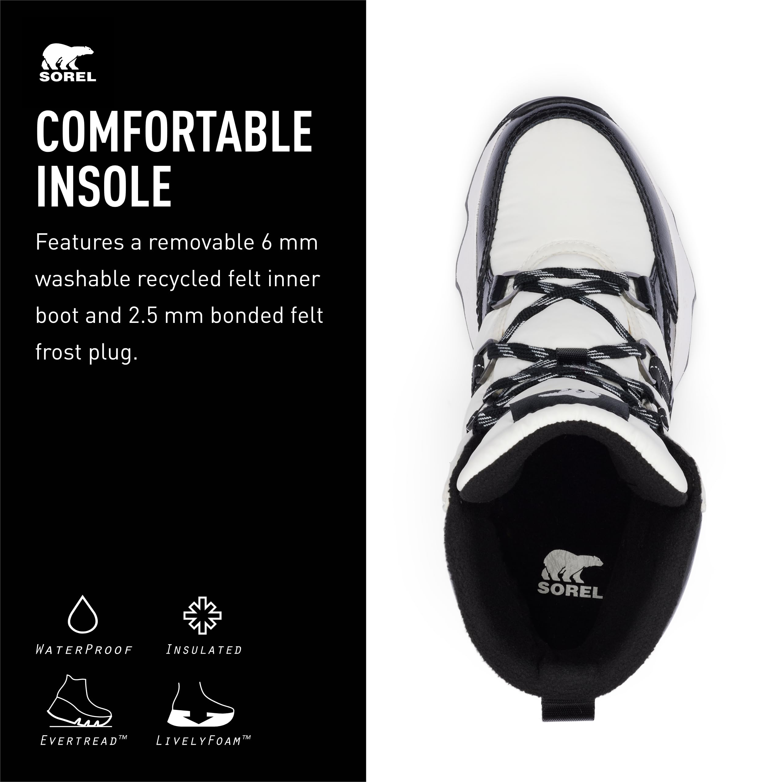 Foto 5 pulgar | Bota Sorel Kinetic Impact Sport Para Mujer, Impermeable, Sal Marina - Venta Internacional.