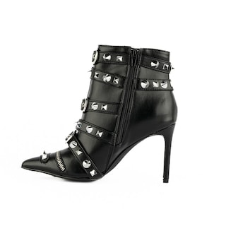 Foto 3 | Botin Alto Tacón 10cm Puntal Brillo De Mujer Walki Itzel Negro