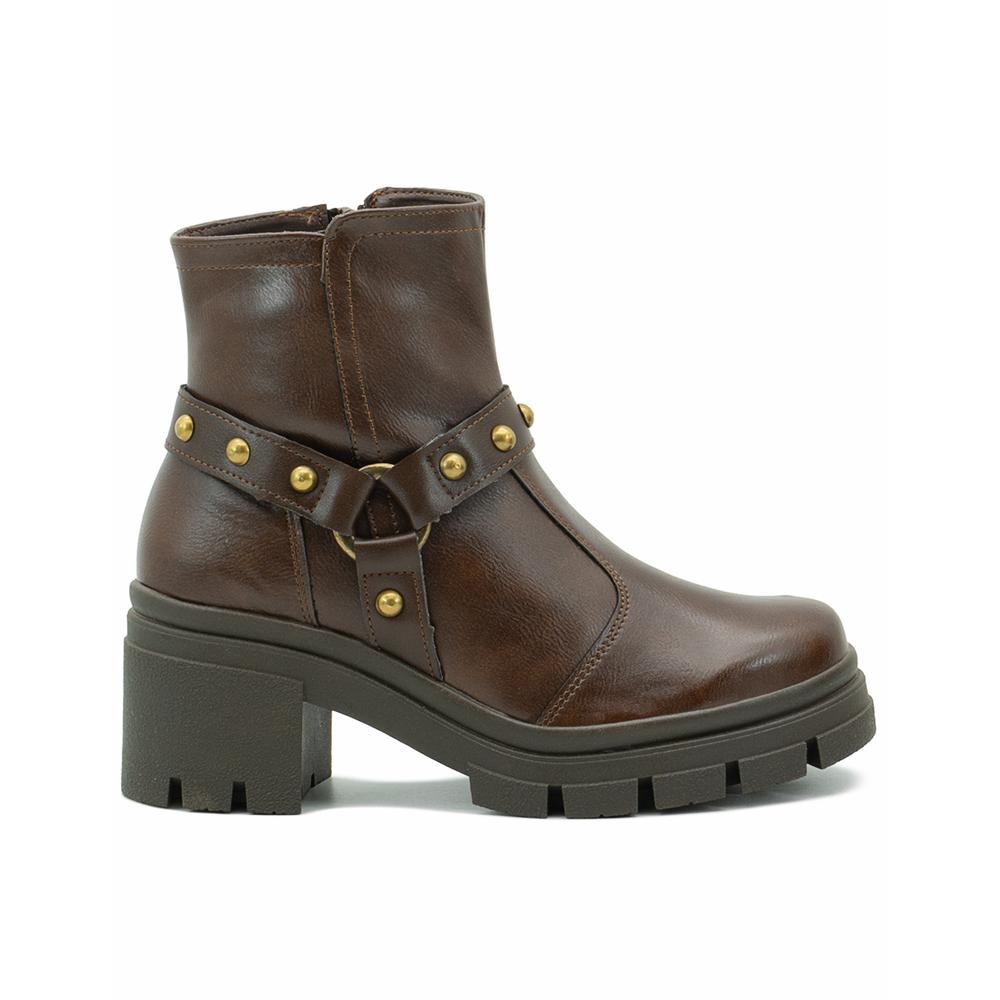 Botín Greenlove Casual Para Mujer Con Plataforma Color Café Cafe