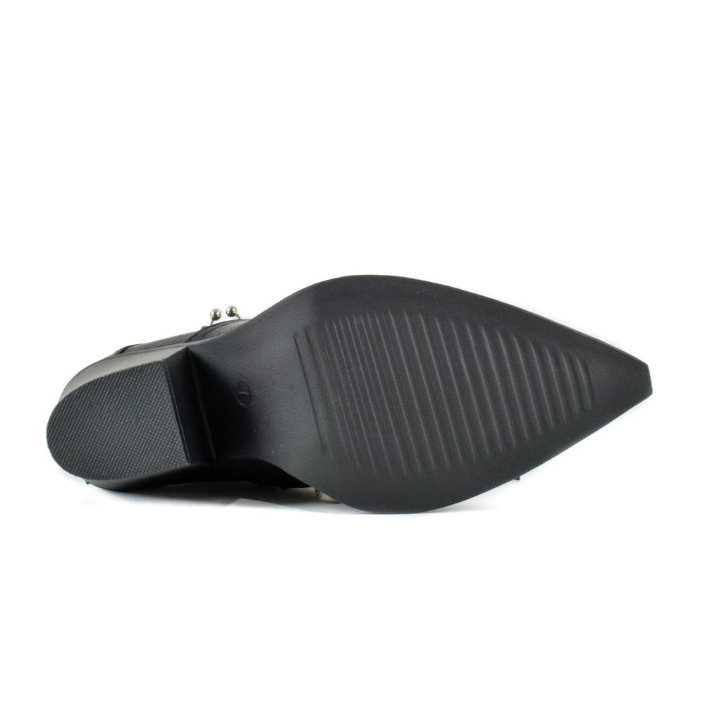 Foto 5 pulgar | Bota Vaquera Trendy Tacón Moda 8.5cm De Mujer Walki Ania Negro