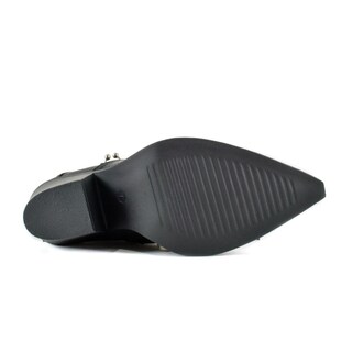 Foto 4 | Bota Vaquera Trendy Tacón Moda 8.5cm De Mujer Walki Ania Negro