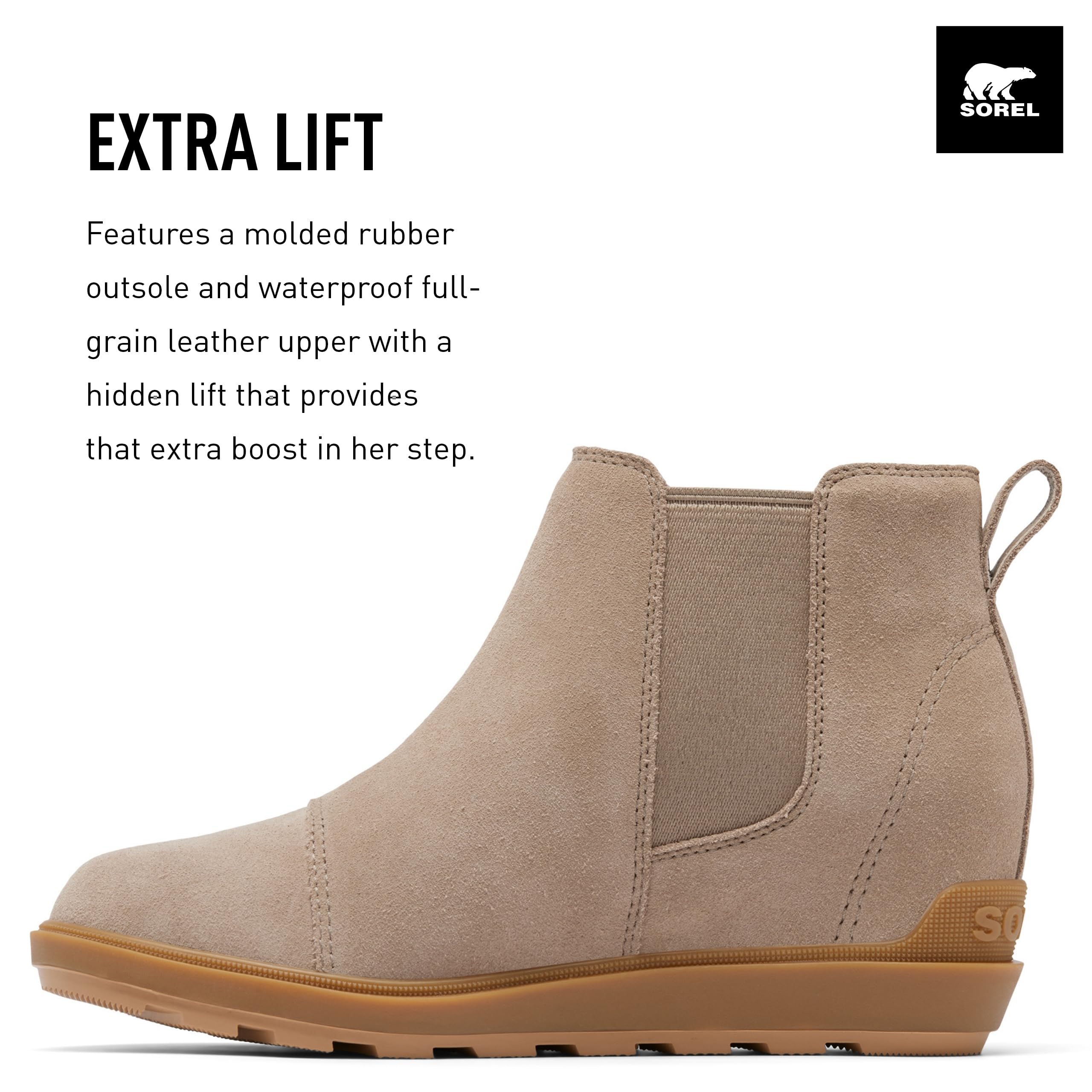 Foto 4 pulgar | Botas Chelsea Sorel Evie Ii Omega Taupe/gum Para Mujer - Venta Internacional.