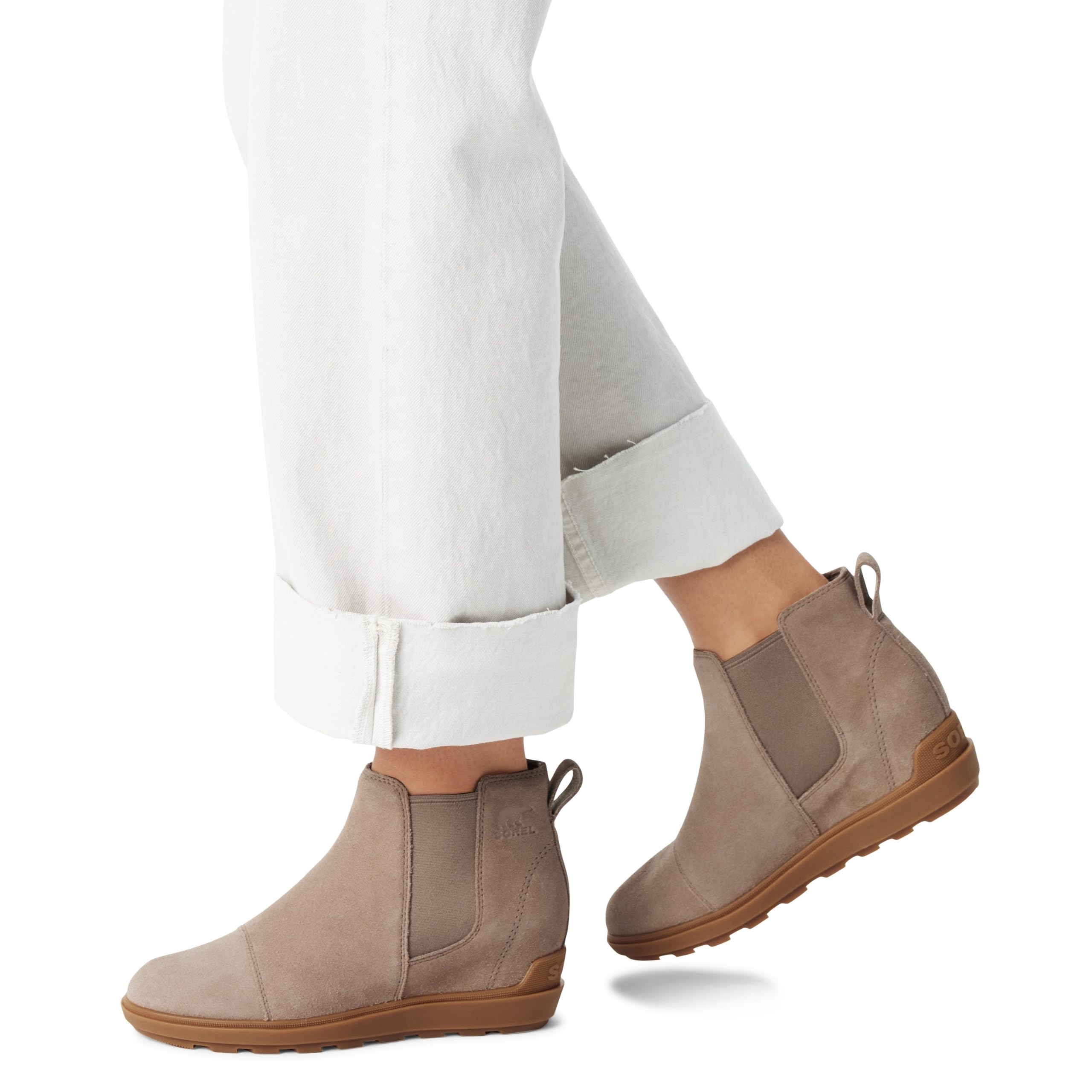 Foto 6 pulgar | Botas Chelsea Sorel Evie Ii Omega Taupe/gum Para Mujer - Venta Internacional.