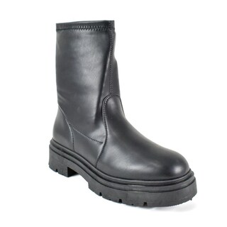 Foto 2 | Botines Combat Militar 5cm Plataforma Para Mujer Walki Nuria Negro