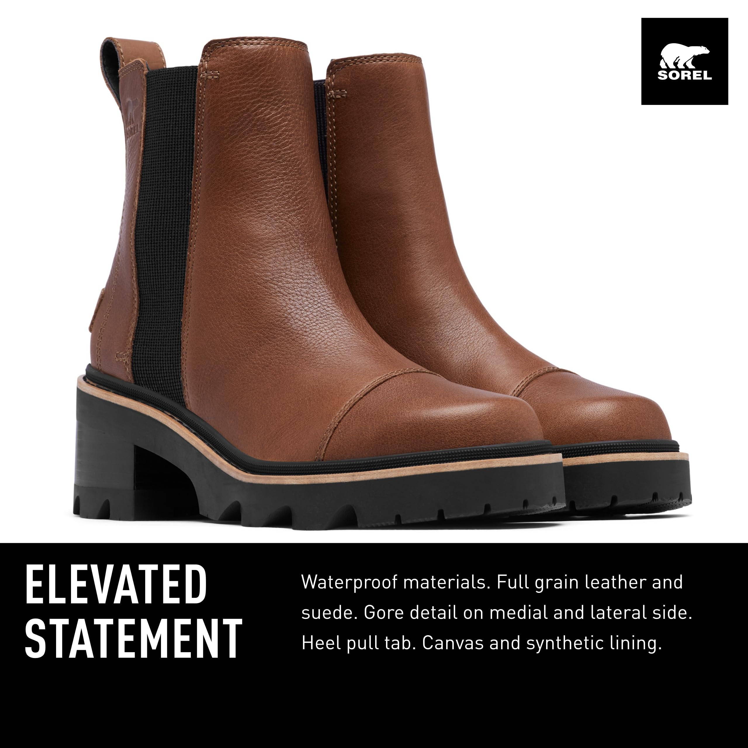 Foto 3 pulgar | Botas Sorel Joan Now™ Chelsea Velvet Bronce/black Para Mujer - Venta Internacional.