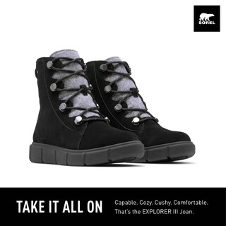 Foto 2 | Bota Sorel Explorer Lll Joan Waterproof Para Mujer Negra 11 - Venta Internacional.