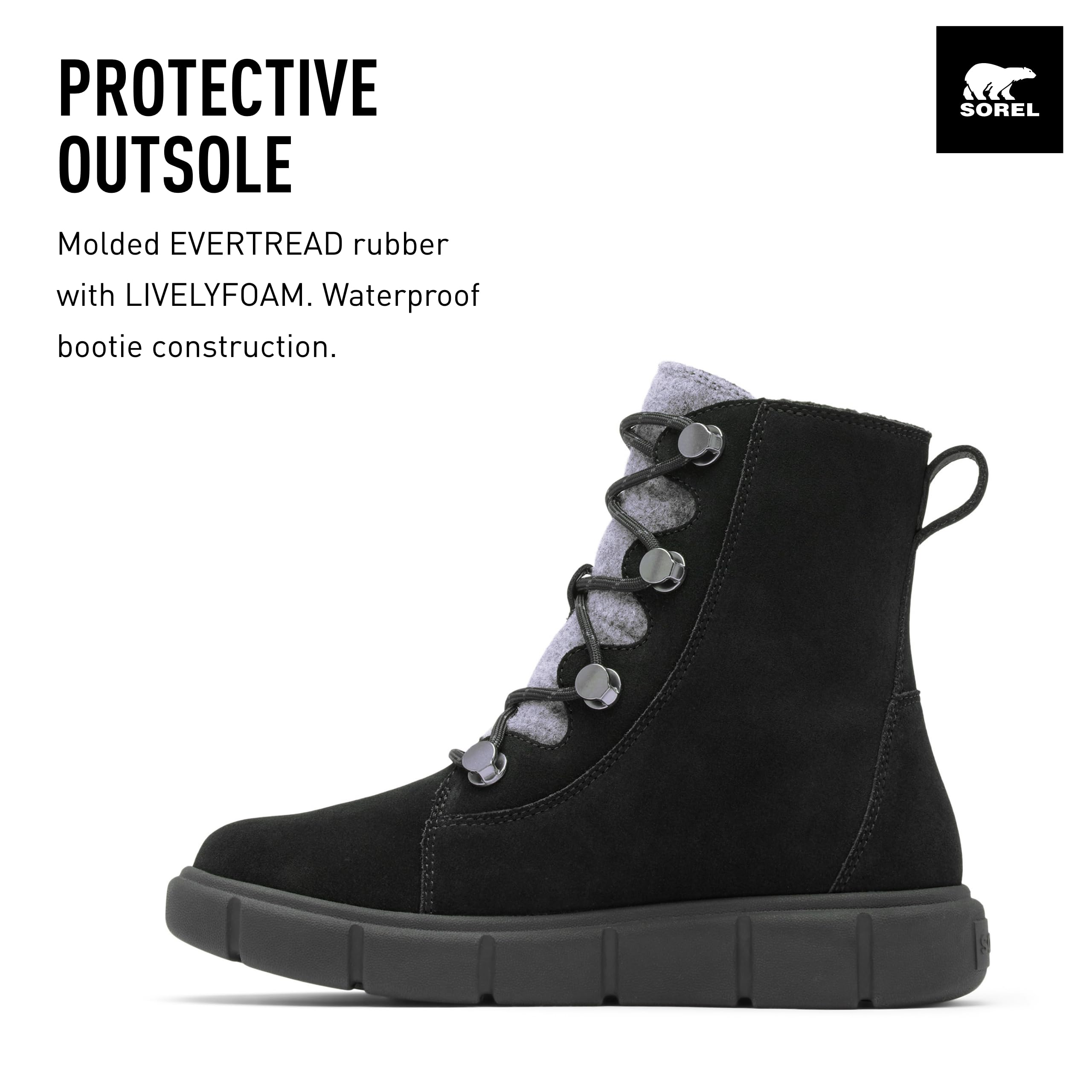 Foto 4 pulgar | Bota Sorel Explorer Lll Joan Waterproof Para Mujer Negra 11 - Venta Internacional.