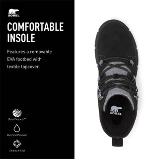 Foto 4 | Bota Sorel Explorer Lll Joan Waterproof Para Mujer Negra 11 - Venta Internacional.