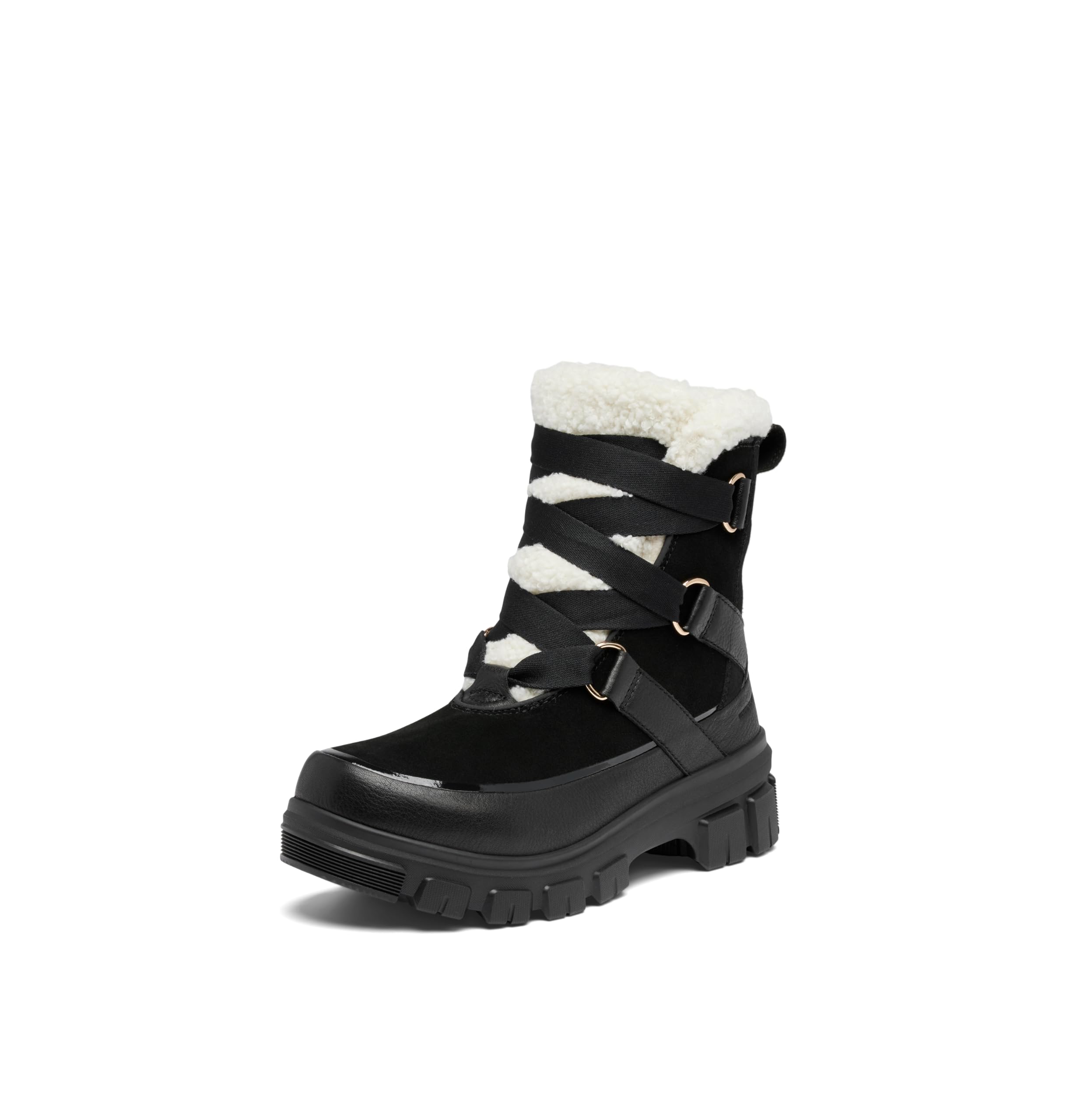 Bota Sorel Tivoli V Resort Impermeable Para Mujer, Color Negro/tiza - Venta Internacional.