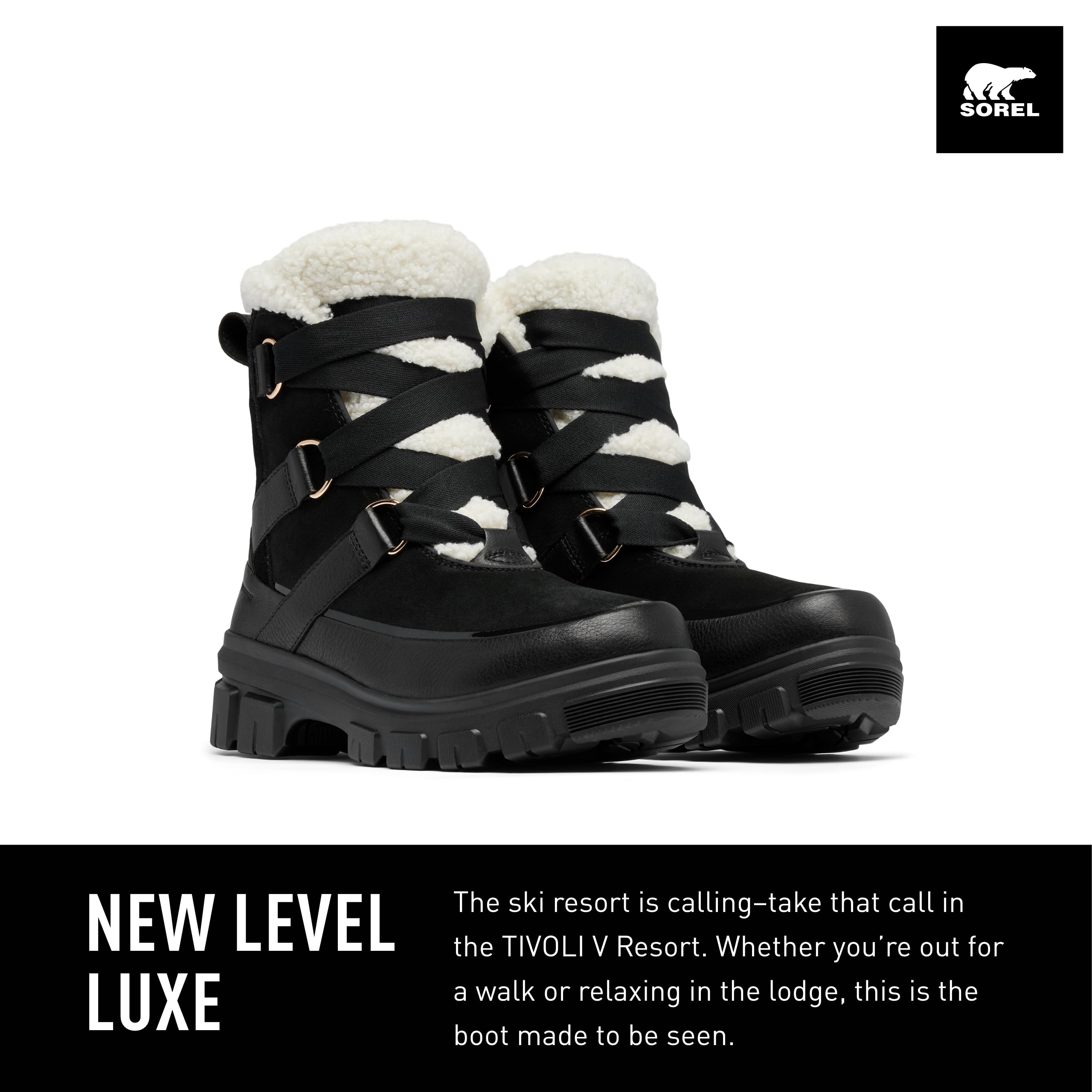 Foto 3 pulgar | Bota Sorel Tivoli V Resort Impermeable Para Mujer, Color Negro/tiza - Venta Internacional.