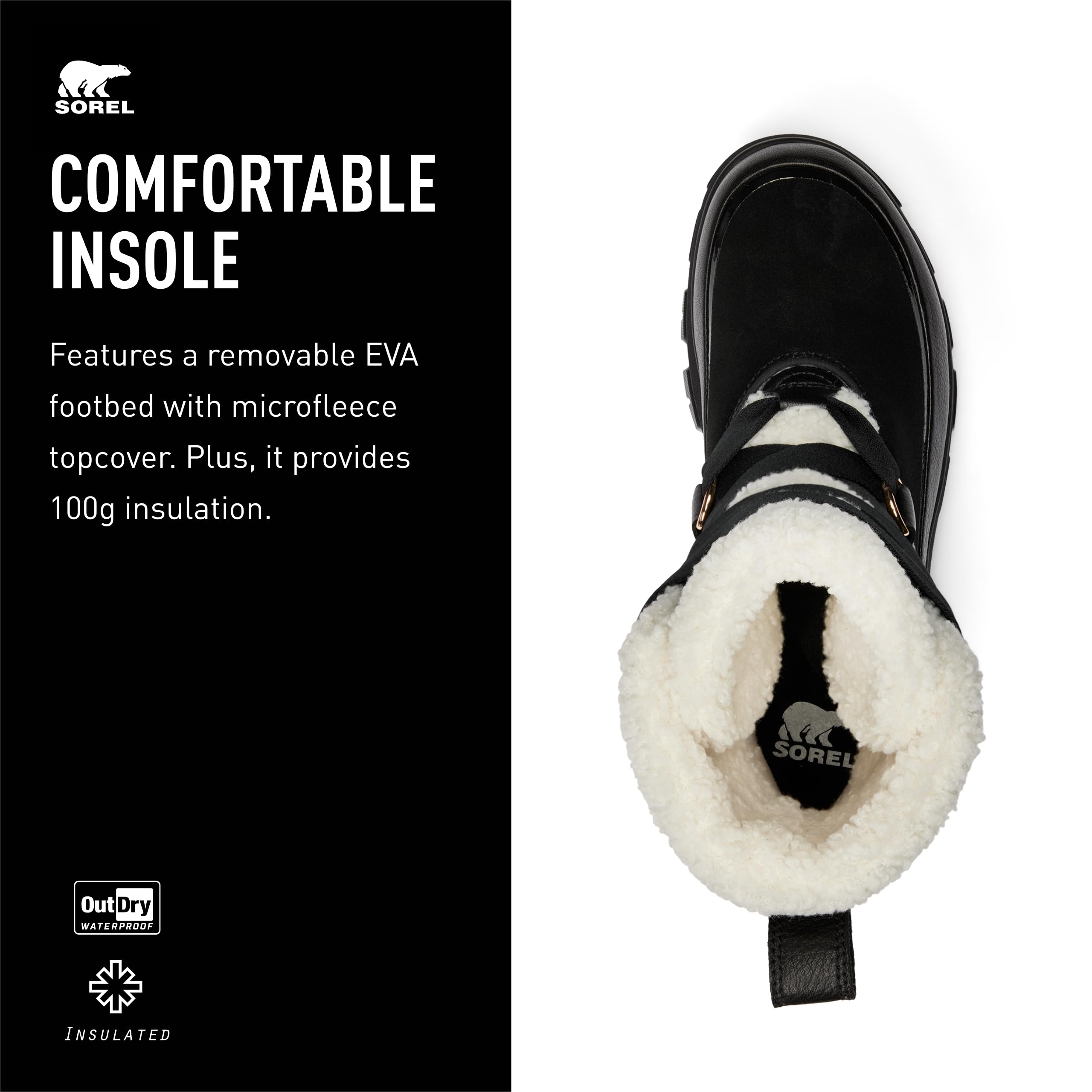 Foto 5 pulgar | Bota Sorel Tivoli V Resort Impermeable Para Mujer, Color Negro/tiza - Venta Internacional.