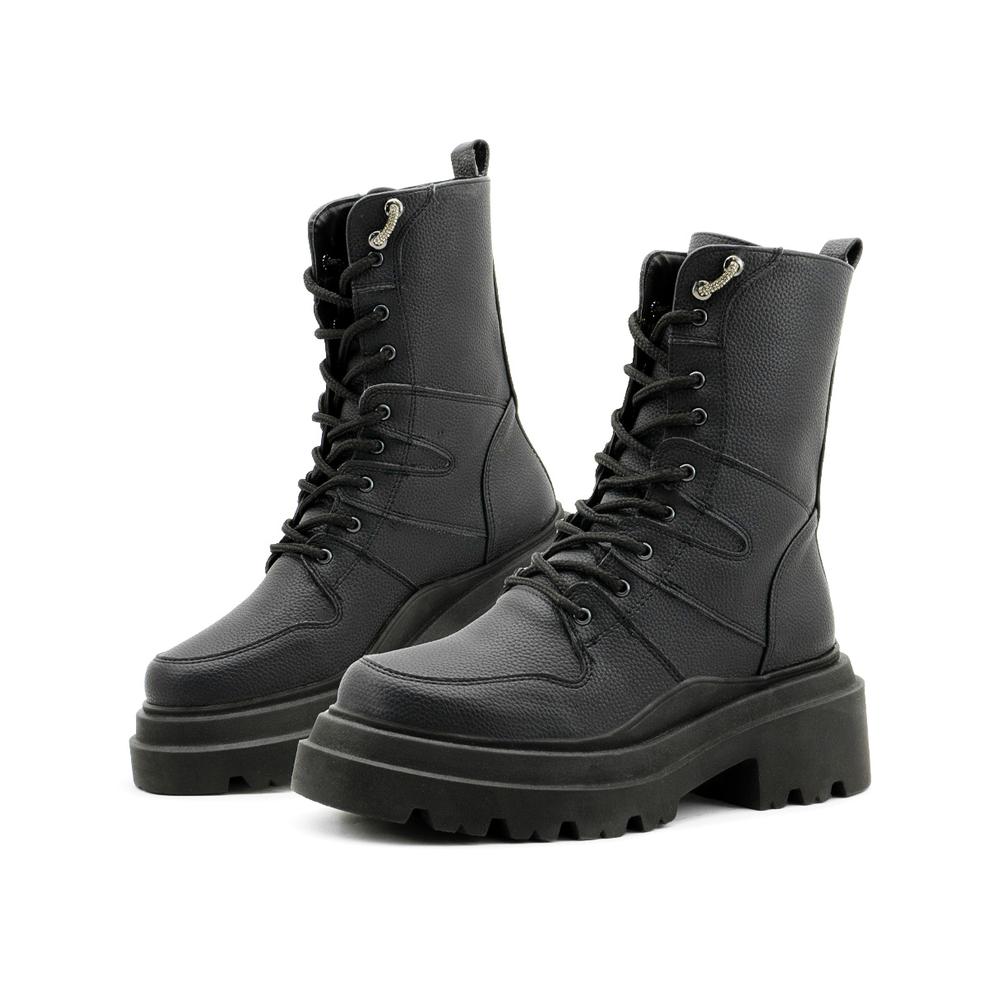 Foto 2 pulgar | Bota Elegante Para Mujer Plataforma Antiderrapante Casual Negro