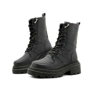 Foto 1 | Bota Elegante Para Mujer Plataforma Antiderrapante Casual Negro