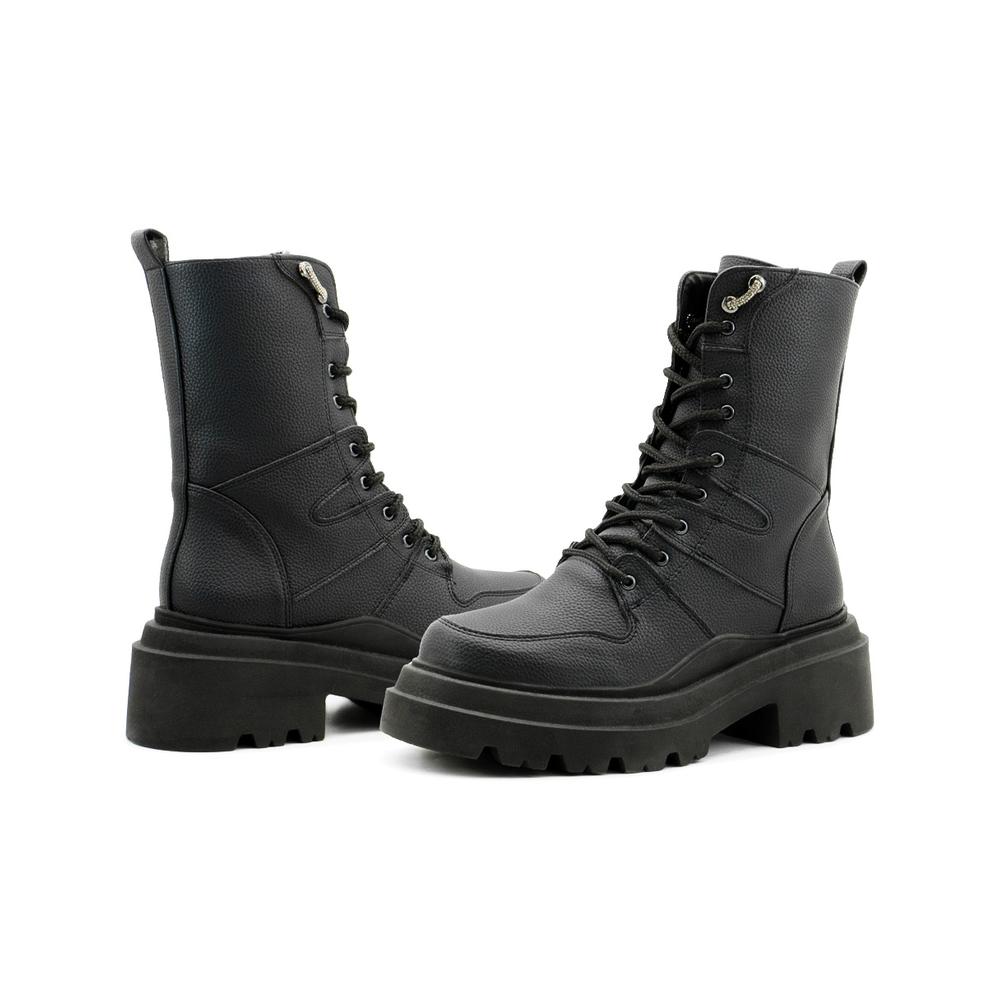 Foto 3 pulgar | Bota Elegante Para Mujer Plataforma Antiderrapante Casual Negro