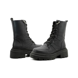 Foto 2 | Bota Elegante Para Mujer Plataforma Antiderrapante Casual Negro