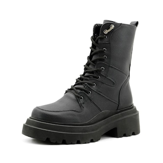 Foto 3 | Bota Elegante Para Mujer Plataforma Antiderrapante Casual Negro