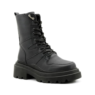 Foto 4 | Bota Elegante Para Mujer Plataforma Antiderrapante Casual Negro