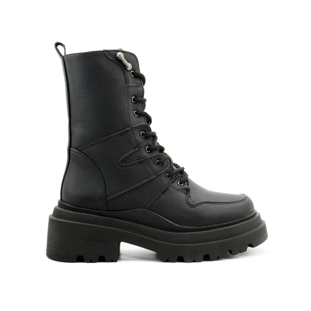 Foto 7 pulgar | Bota Elegante Para Mujer Plataforma Antiderrapante Casual Negro