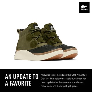 Foto 2 | Bota Sorel Out N About Lv Classic Impermeable Para Mujer, Color Verde - Venta Internacional.