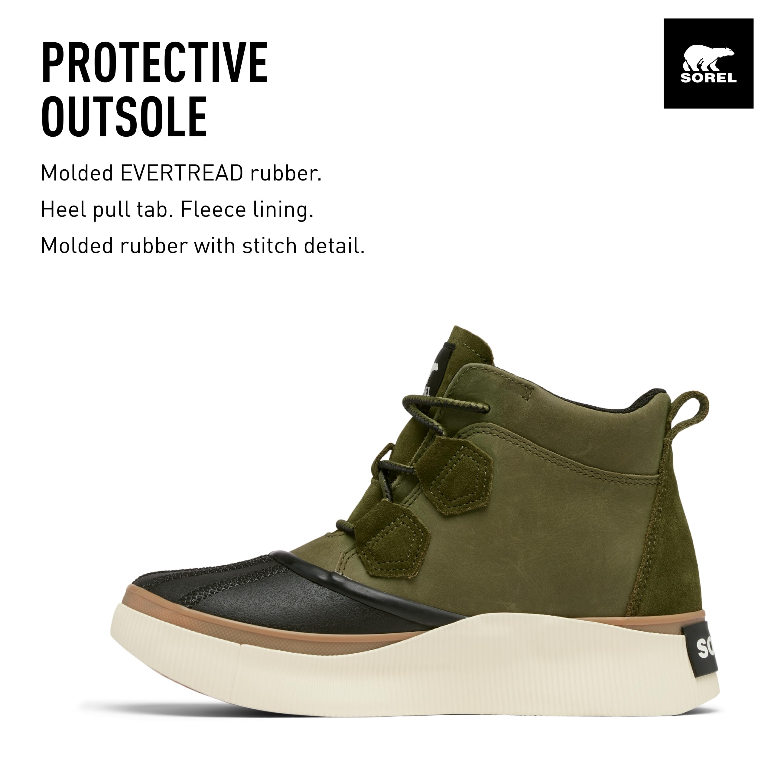 Foto 4 pulgar | Bota Sorel Out N About Lv Classic Impermeable Para Mujer, Color Verde - Venta Internacional.