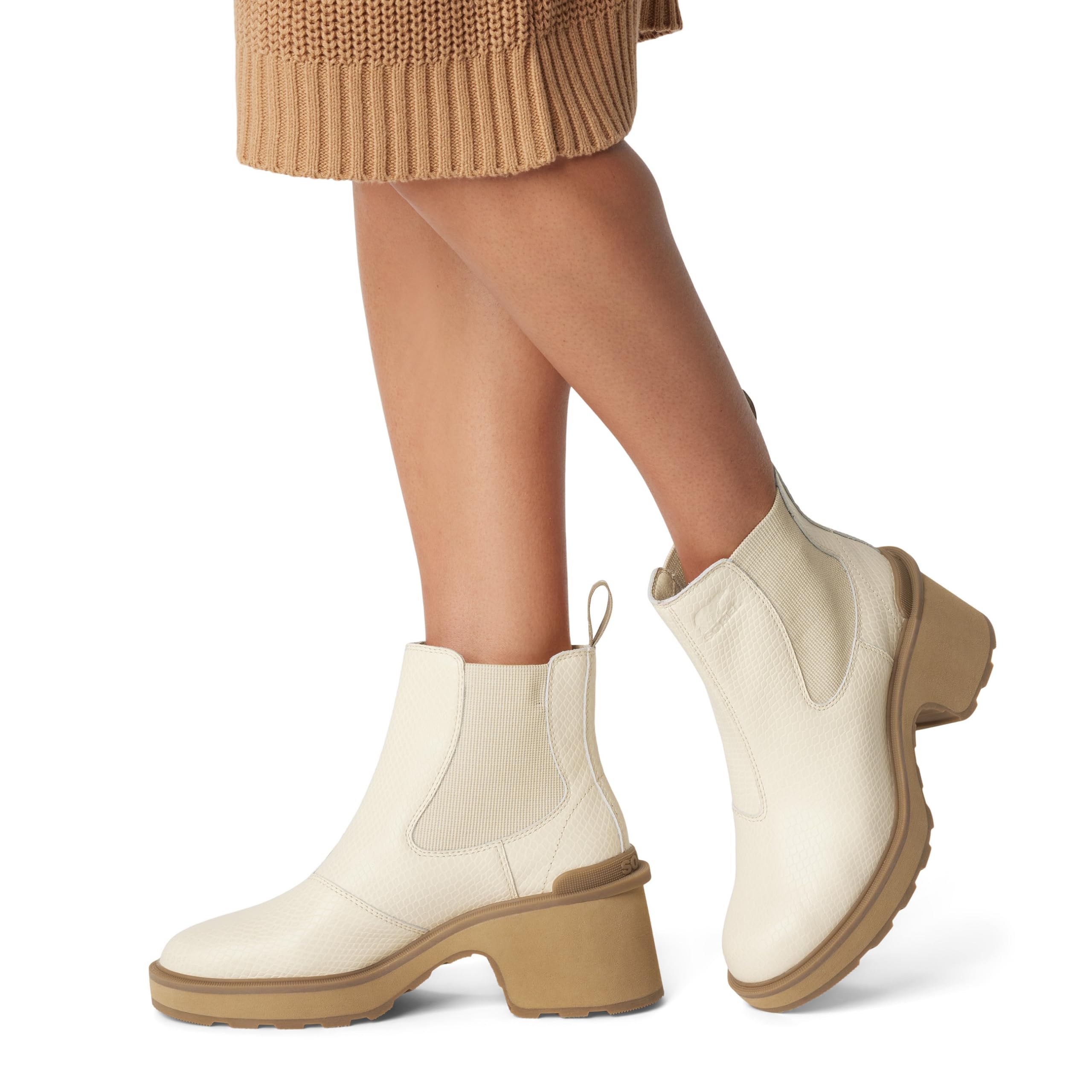Foto 6 pulgar | Botas Sorel Hi-line Heel Chelsea Para Mujer, Cerámica Blanqueada, 10 - Venta Internacional.