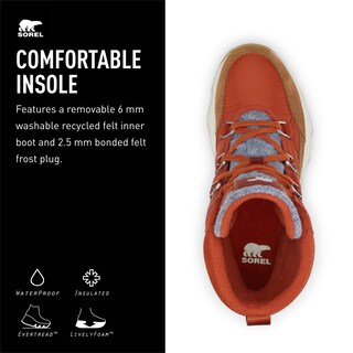 Foto 4 | Bota Sorel Kinetic Impact Sport Impermeable Para Mujer Sanguine 8 - Venta Internacional.
