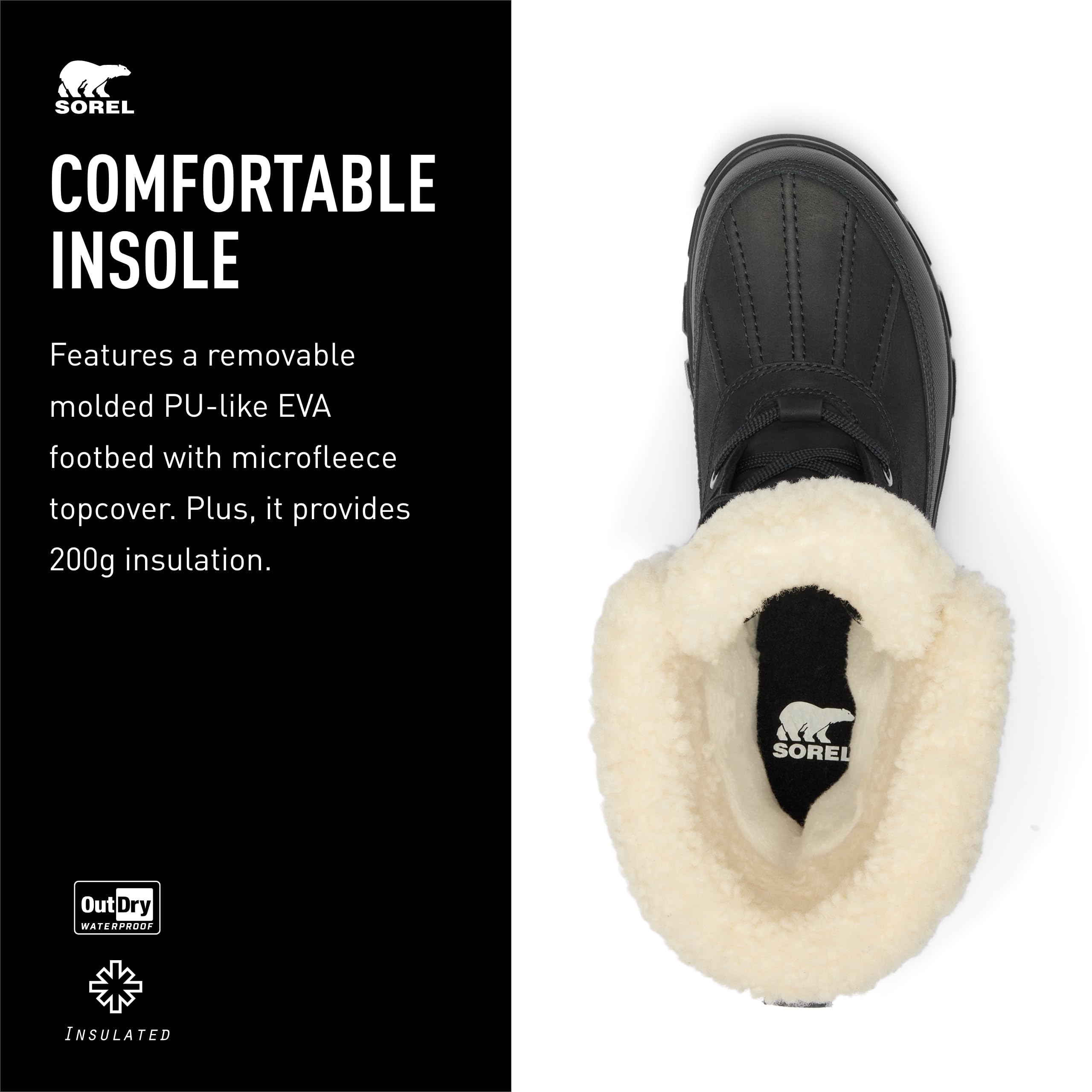 Foto 5 pulgar | Bota Sorel Tivoli V Parc Impermeable Para Mujer, Color Negro, Talla 8.5 - Venta Internacional.