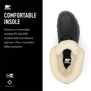 Foto 4 | Bota Sorel Tivoli V Parc Impermeable Para Mujer, Color Negro, Talla 8.5 - Venta Internacional.