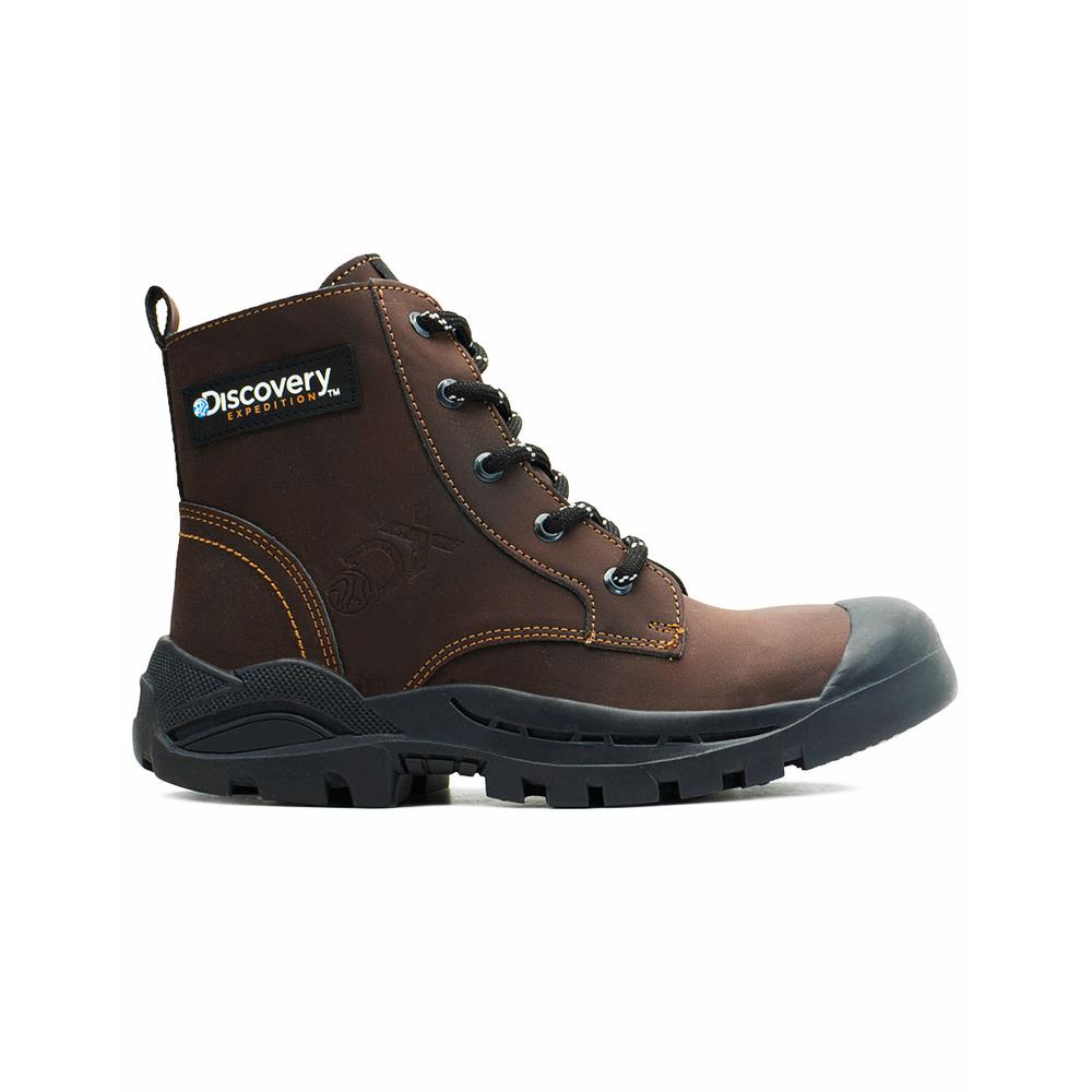 Foto 7 pulgar | Bota Discovery Senderismo Antiderrapante Chocolate 22-25.5 Cafe