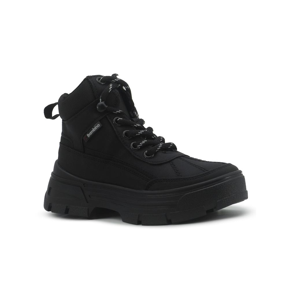 Foto 6 pulgar | Bota Botin Bambino Hiker Para Niño Antiderrapante Negro 18-3 Negro