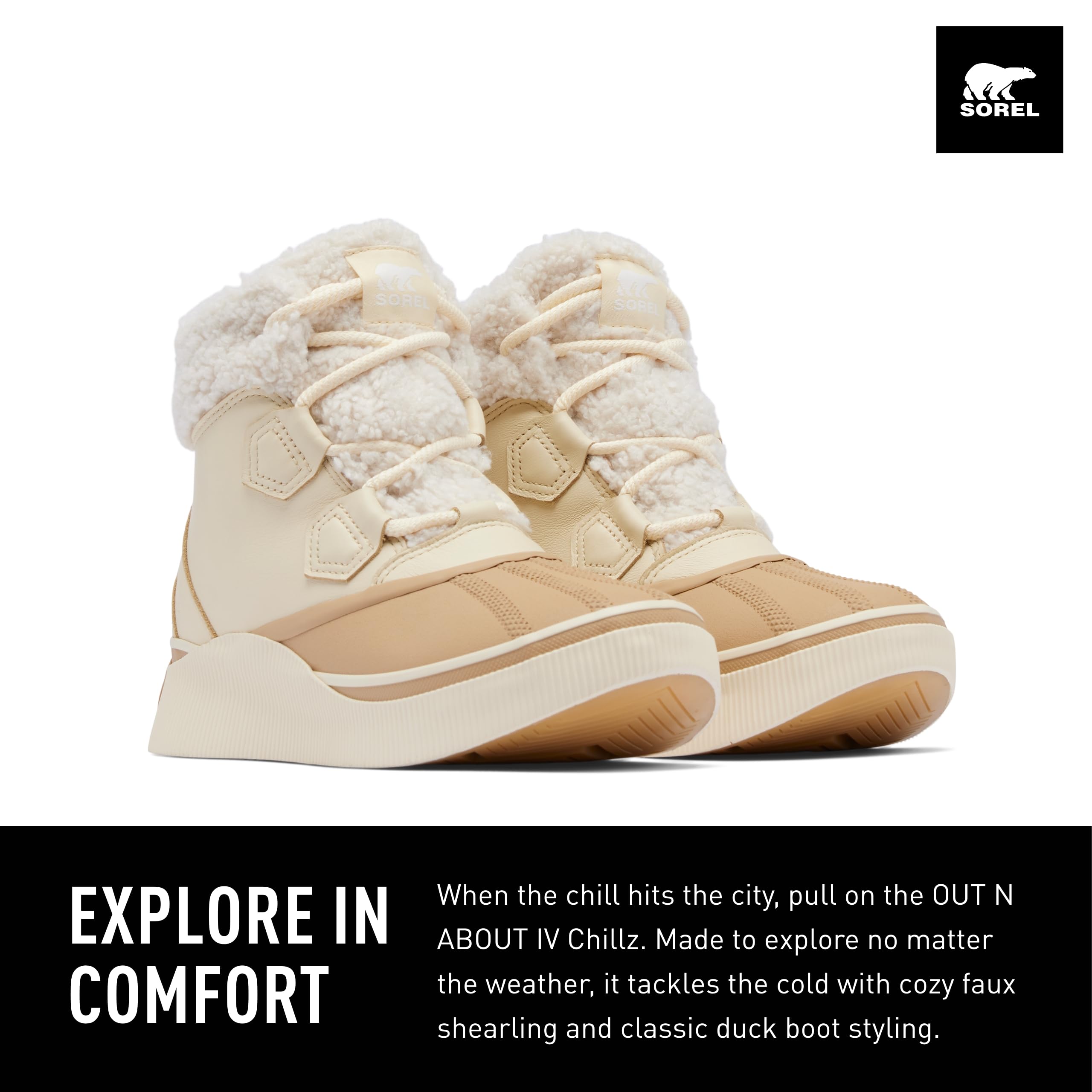 Foto 3 pulgar | Bota Sorel Out N About Lv Chillz Waterproof Women Honey 7 - Venta Internacional.