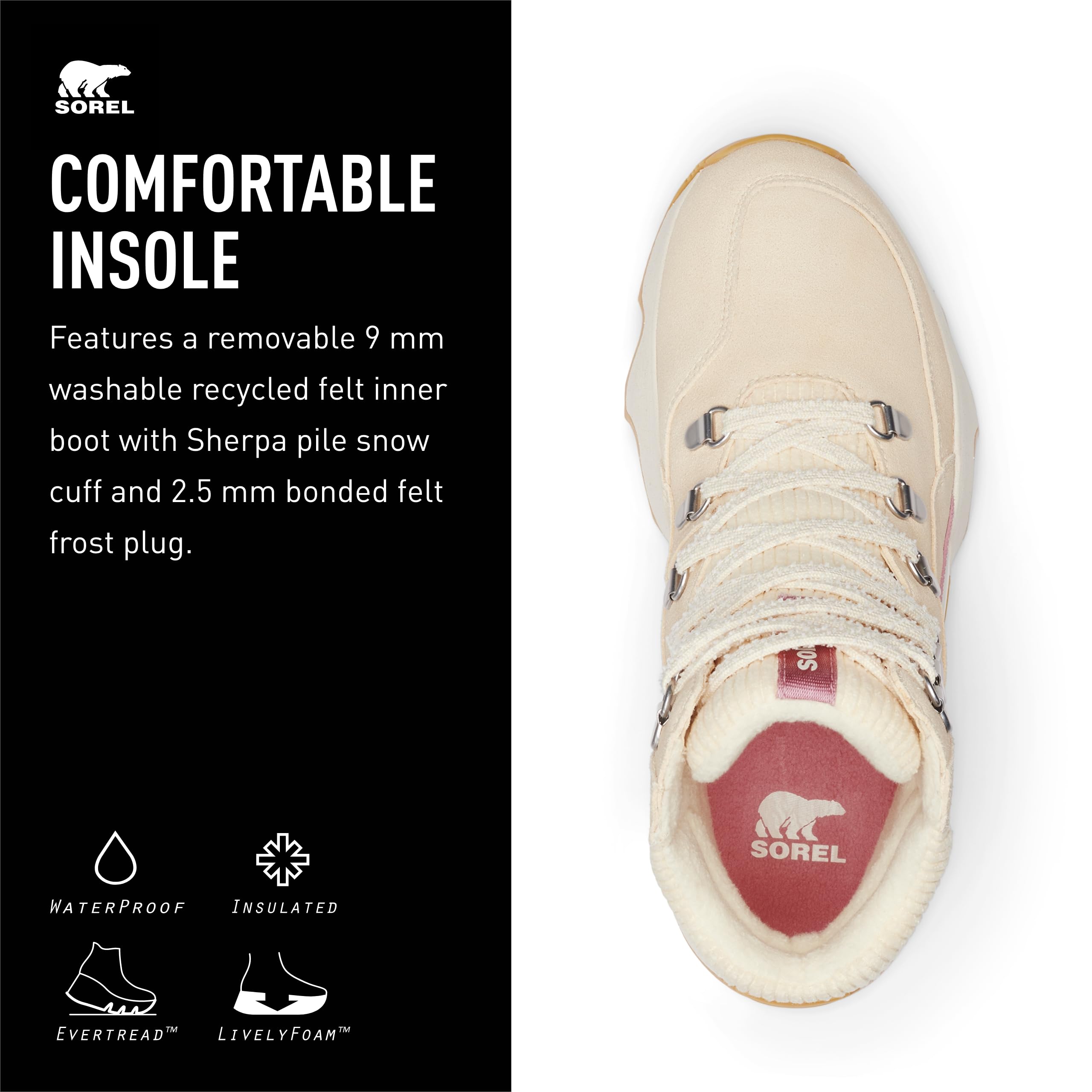 Foto 5 pulgar | Bota Sorel Kinetic Impact Conquest Plus Impermeable Para Mujer - Venta Internacional.