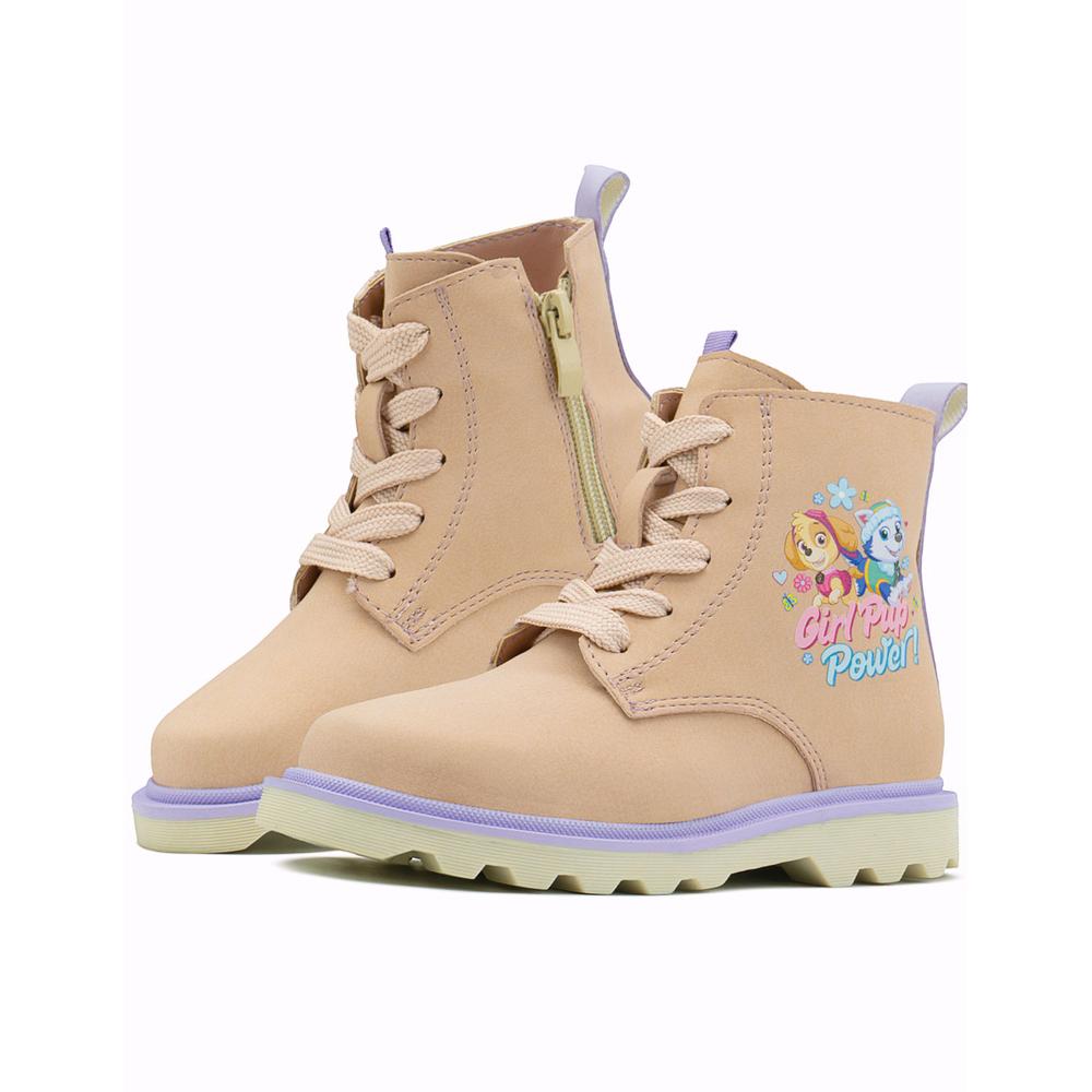 Foto 2 pulgar | Botín Niña Tropicana Maquillaje Antiderrapante Paw Patrol Beige