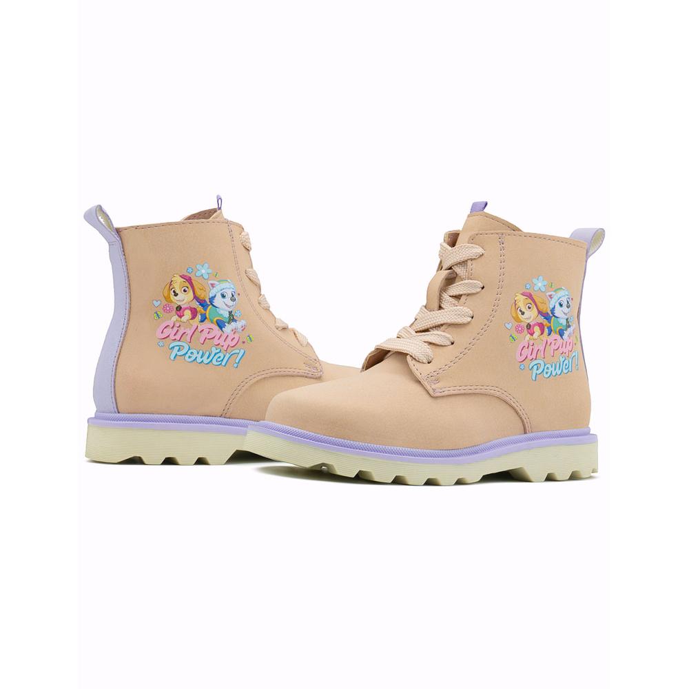 Foto 3 pulgar | Botín Niña Tropicana Maquillaje Antiderrapante Paw Patrol Beige