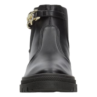 Foto 6 | Botín Chelsea Mujer Moleca Color Negro Con Cadena Dama Negro