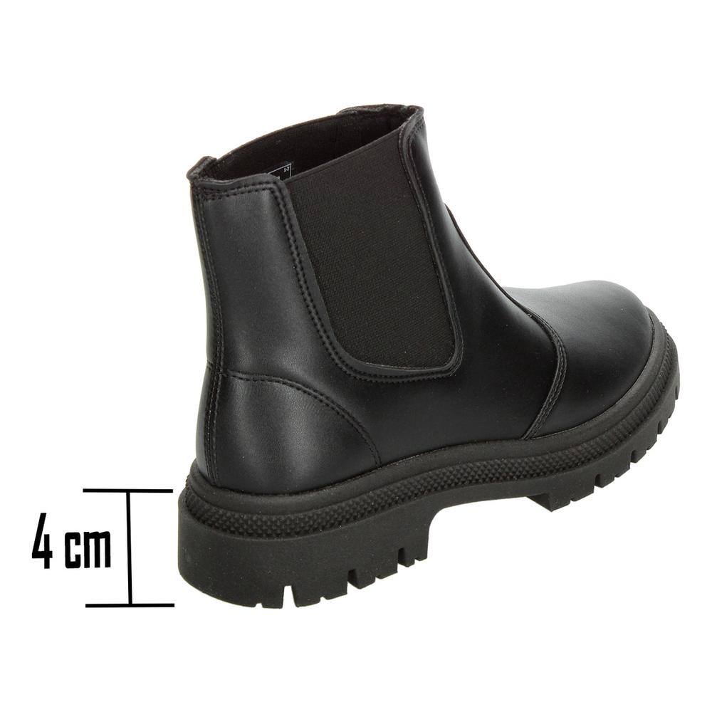 Foto 4 pulgar | Botín Chelsea Mujer Moleca Negro Elástico Ajustable Dama Negro
