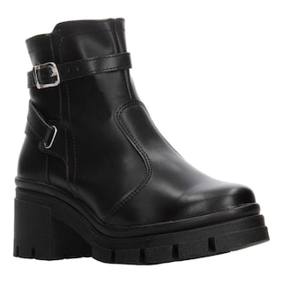 Foto 2 | Botín Mujer Green Love Negro Tacón 6 Cm Cuadrado Casual Negro