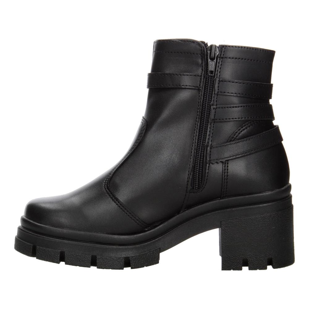 Foto 6 pulgar | Botín Mujer Green Love Negro Tacón 6 Cm Cuadrado Casual Negro