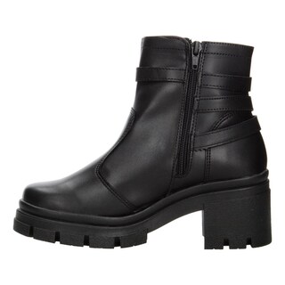 Foto 5 | Botín Mujer Green Love Negro Tacón 6 Cm Cuadrado Casual Negro