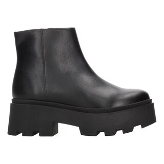 Foto 1 | Botín Mujer Salamandra Negro Liso Plataforma 6 Cm Para Dama Negro