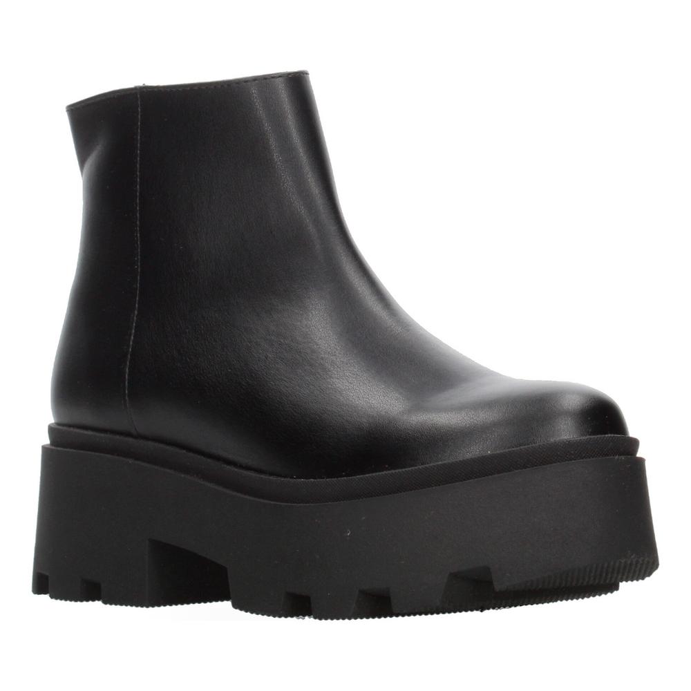 Foto 2 | Botín Mujer Salamandra Negro Liso Plataforma 6 Cm Para Dama Negro