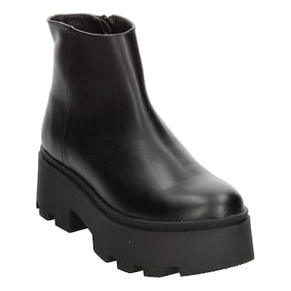Foto 4 | Botín Mujer Salamandra Negro Liso Plataforma 6 Cm Para Dama Negro