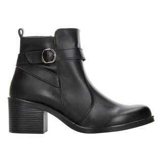Foto 1 | Botín Mujer Green Love Negro Casual Clásico Con Tacón Negro