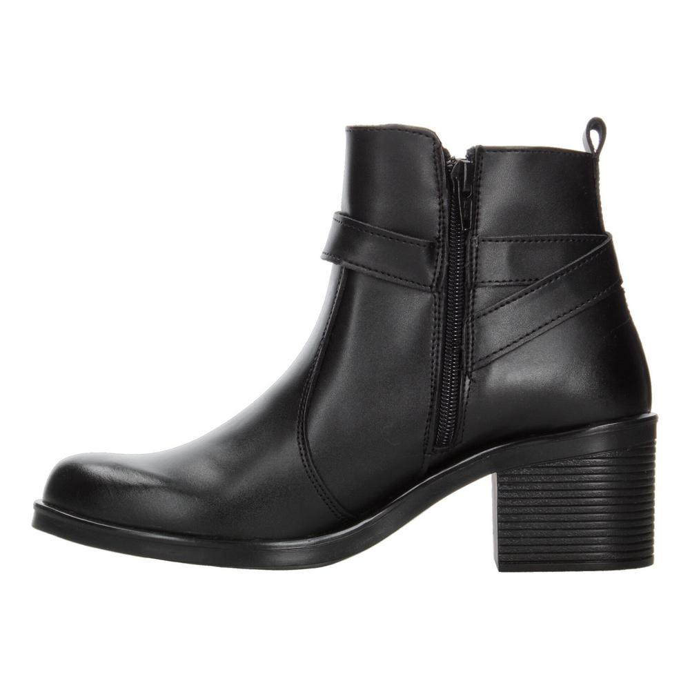 Foto 6 pulgar | Botín Mujer Green Love Negro Casual Clásico Con Tacón Negro