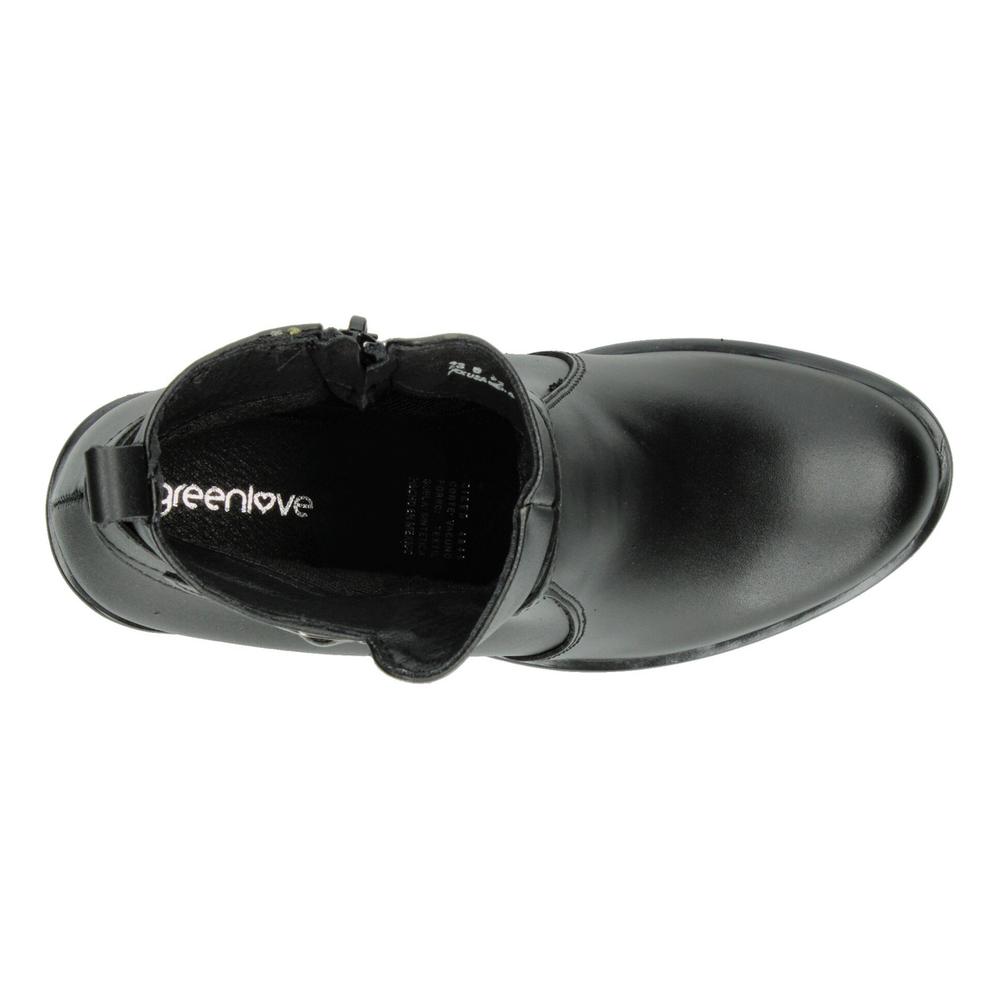 Foto 9 pulgar | Botín Mujer Green Love Negro Casual Clásico Con Tacón Negro