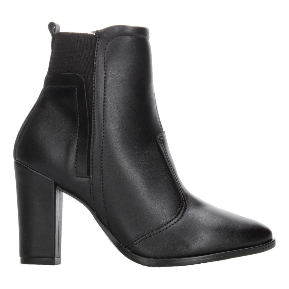 Botines Dama Beira Rio Negro Invierno Tacón 9 Cm Para Mujer Negro