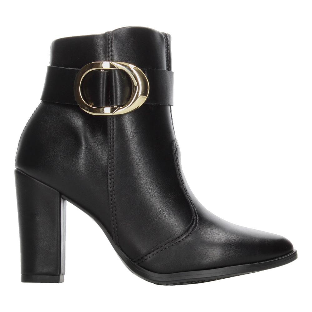 Foto 2 pulgar | Botines Dama Beira Rio Negro Casual Tacón 9 Cm Para Mujer Negro