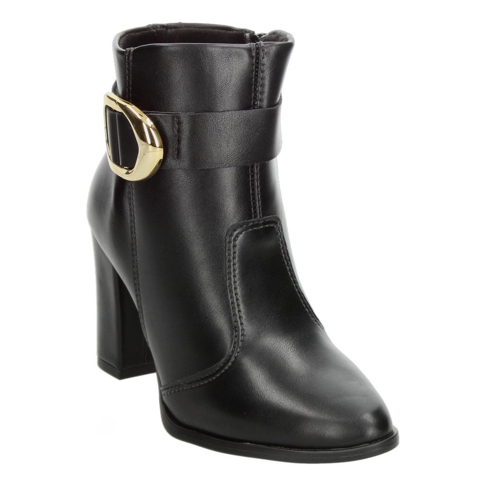 Foto 5 pulgar | Botines Dama Beira Rio Negro Casual Tacón 9 Cm Para Mujer Negro
